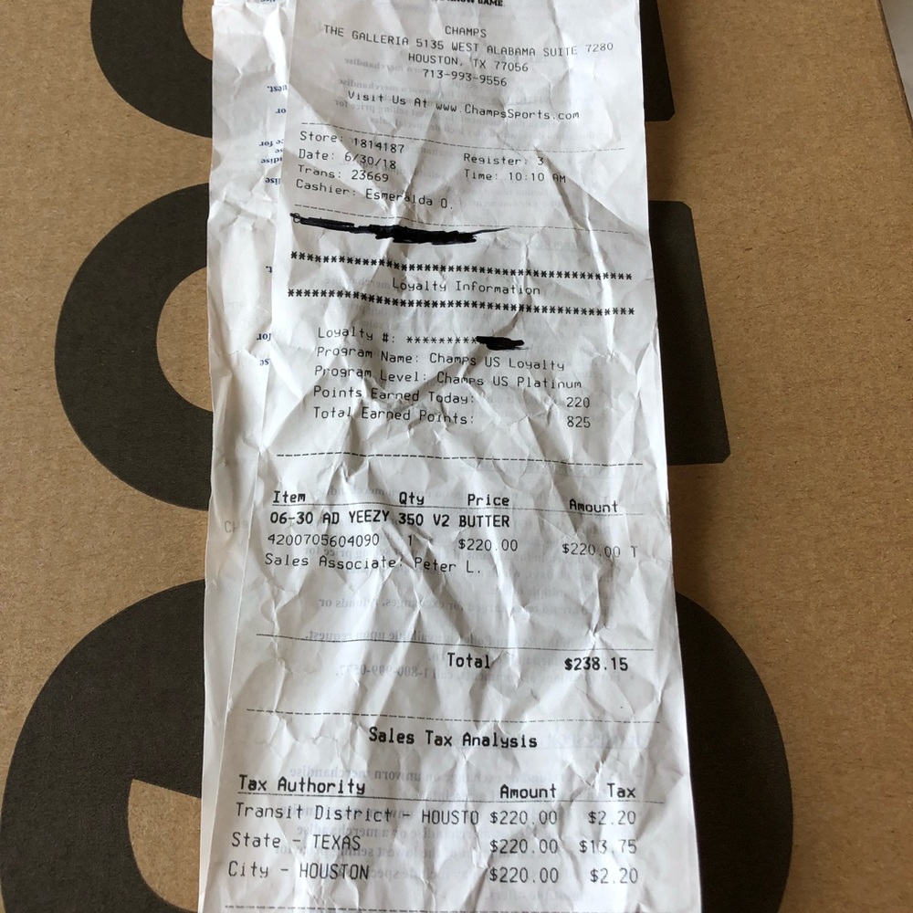 Adidas Yeezys Butter Sz 9 (Deadstock With Receipt) - Picture 4 of 8